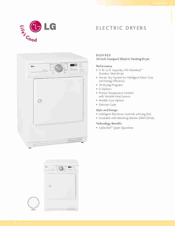 LG Electronics Clothes Dryer DLEV833-page_pdf